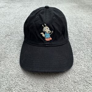 Nickelodeon Rocko's Modern Life Embroidered Strapback Hat Cap Black Casual